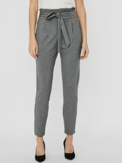 VMEVA HW LOOSE PAPERBAG PANT NOOS medium grey melange