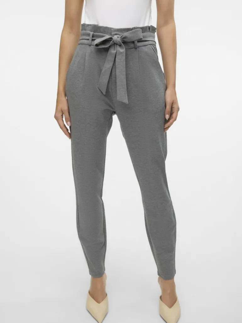 VMEVA HW LOOSE PAPERBAG PANT NOOS medium grey melange