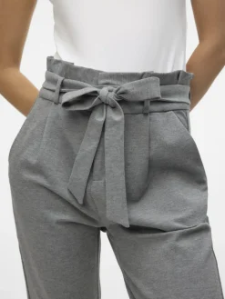 VMEVA HW LOOSE PAPERBAG PANT NOOS medium grey melange