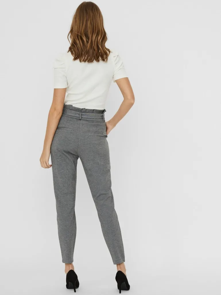 VMEVA HW LOOSE PAPERBAG PANT NOOS medium grey melange