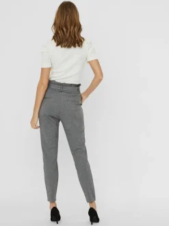 VMEVA HW LOOSE PAPERBAG PANT NOOS medium grey melange