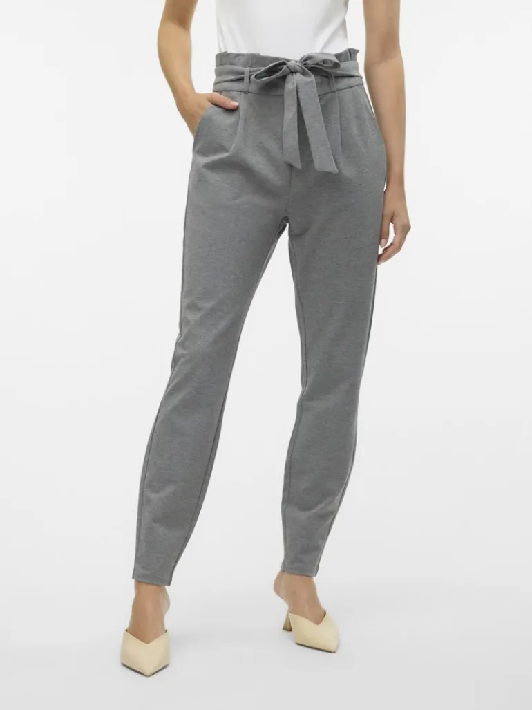 VMEVA HW LOOSE PAPERBAG PANT NOOS medium grey melange