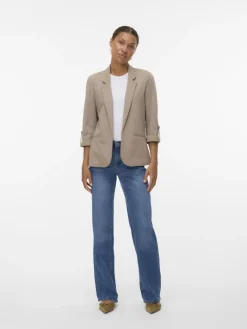 VMEVA 3/4 LOOSE BLAZER NOOS fossil