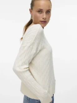 VMFANTASTIC LS V-BACK CABLE PULLOVER birch