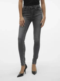 VMFLASH MR SKINNY JEANS LI213 GA NOOS medium grey denim