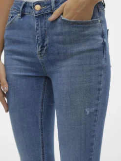 VMFLASH MR SKINNY JEANS LI347 GA NOOS medium blue denim