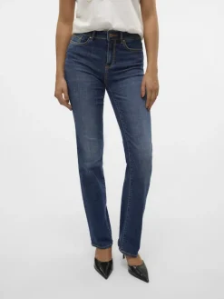 VMFLASH MR STRAIGHT JEANS LI3300 GA NOOS dark blue denim