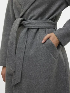 VMFORTUNEAYA LONG COAT GA NOOS medium grey melange