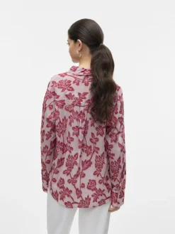 VMFRANKIE LS SHIRT WVN karanda red