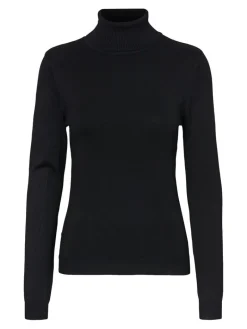 VMGLORY LS ROLLNECK BLOUSE GA NOOS black