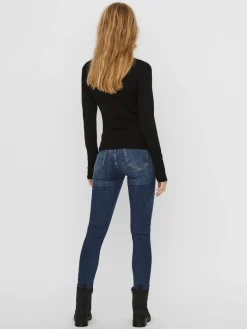 VMGLORY LS ROLLNECK BLOUSE GA NOOS black