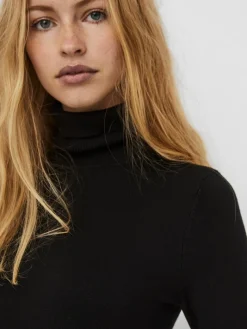 VMGLORY LS ROLLNECK BLOUSE GA NOOS black