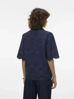 VMHAY 2/4 EMB SHIRT WVN SPE navy blazer