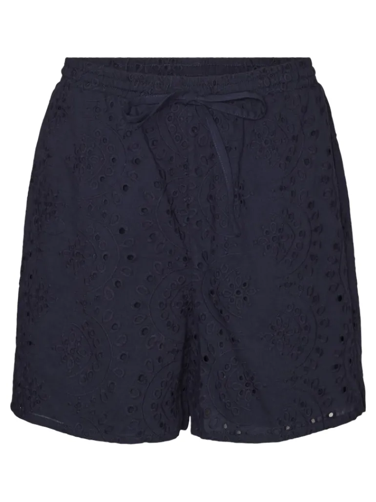 VMHAY HW EMB SHORTS WVN SPE navy blazer