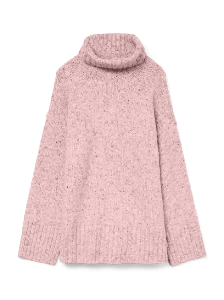 VMINGRID LS ROLL NECK PULLOVER NOOS pink dogwood