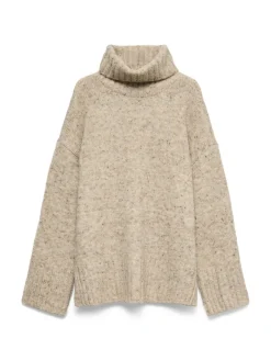 VMINGRID LS ROLL NECK PULLOVER NOOS silver mink