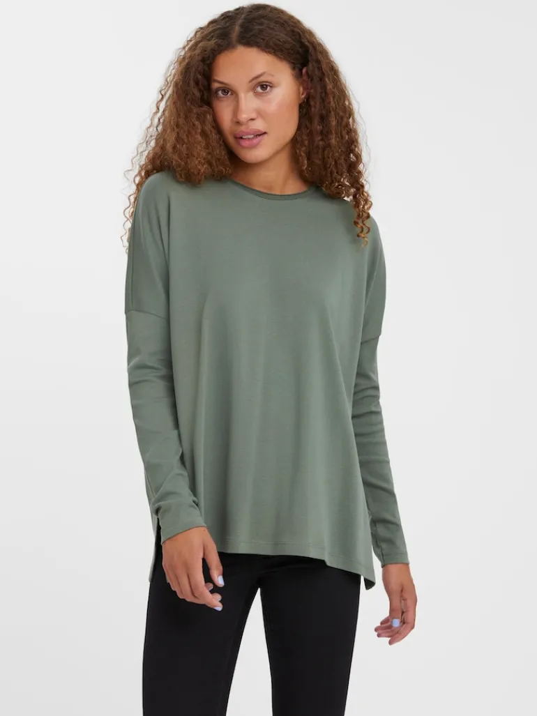 VMIRIS LS OVERSIZE TEE NOOS laurel wreath
