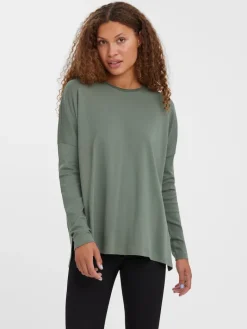 VMIRIS LS OVERSIZE TEE NOOS laurel wreath