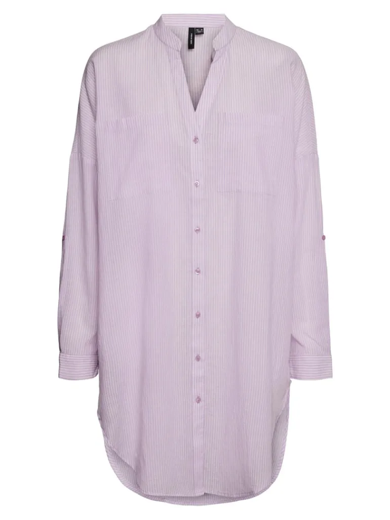VMISABELL L/S FOLD UP TUNIC NOOS lavendula