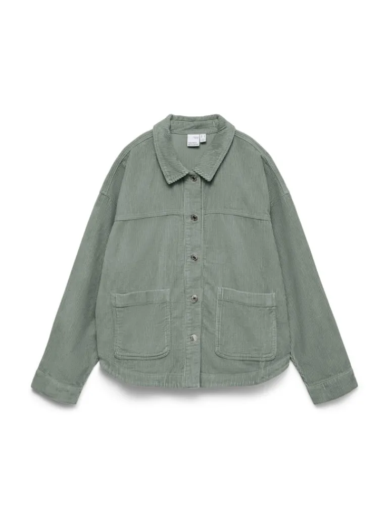 VMJAMIE LS CORDUROY SHACKET MIX NOOS lily pad