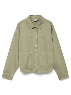 VMJAMIE LS DENIM SHACKET MIX GA NOOS laurel wreath