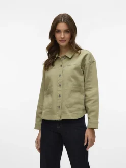 VMJAMIE LS DENIM SHACKET MIX GA NOOS laurel wreath