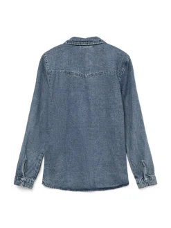 VMJENNIE LS DENIM SHIRT MIX GA NOOS medium blue denim