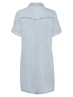 VMJENNIE SS SHORT DENIM DRESS GA NOOS light blue denim