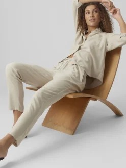 VMJESMILO MW ANKLE PANTS WVN NOOS silver lining1