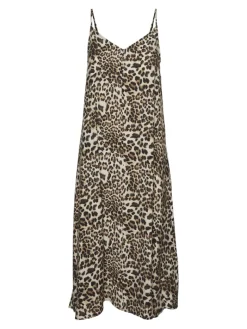 VMJOSIE CALF SINGLET DRESS WVN GA sandshell