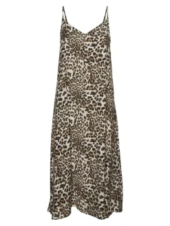 VMJOSIE CALF SINGLET DRESS WVN GA sandshell