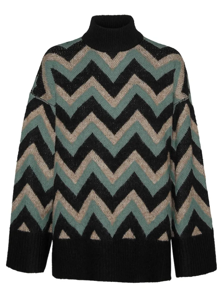 VMKALINA LS HIGHNECK LONG PULLOVER GA black2