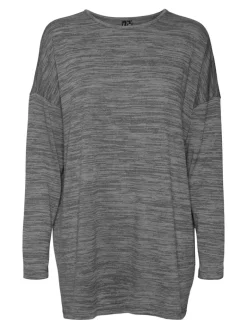VMKATIE LS LONG TOP JRS NOOS medium grey melange