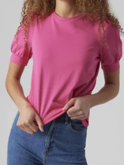 VMKERRY 2/4 O-NECK TOP VMA JRS NOOS pink yarrow