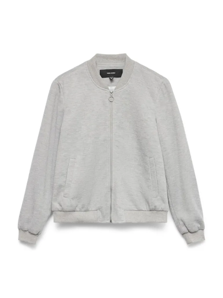 VMKIMIKO LS SHORT JERSEY BOMBER NOOS light grey melange