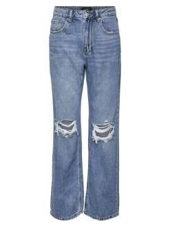 VMKITHY HR STRAIGHT JEANS LI363 NOOS medium blue denim