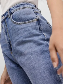VMKITHY HR STRAIGHT JEANS LI363 NOOS medium blue denim