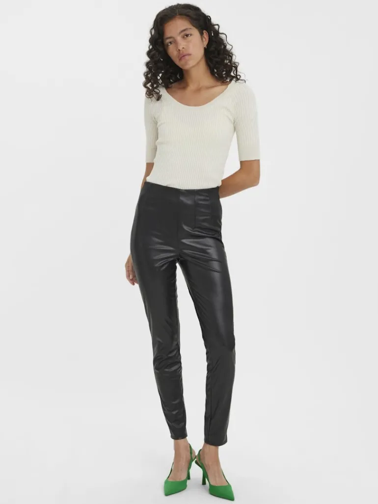 VMLANA HR PL SLIM PANT black
