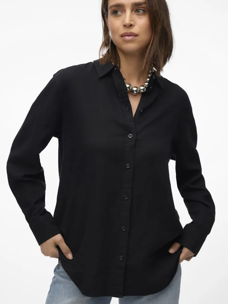 VMLINN LS SHIRT WVN NOOS black