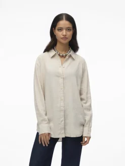 VMLINN LS SHIRT WVN NOOS moonbeam