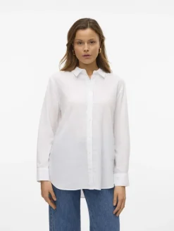VMLINN LS SHIRT WVN NOOS snow white