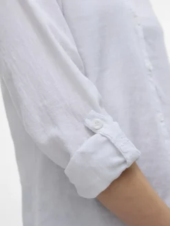 VMLINN LS V-NECK SHIRT WVN NOOS snow white