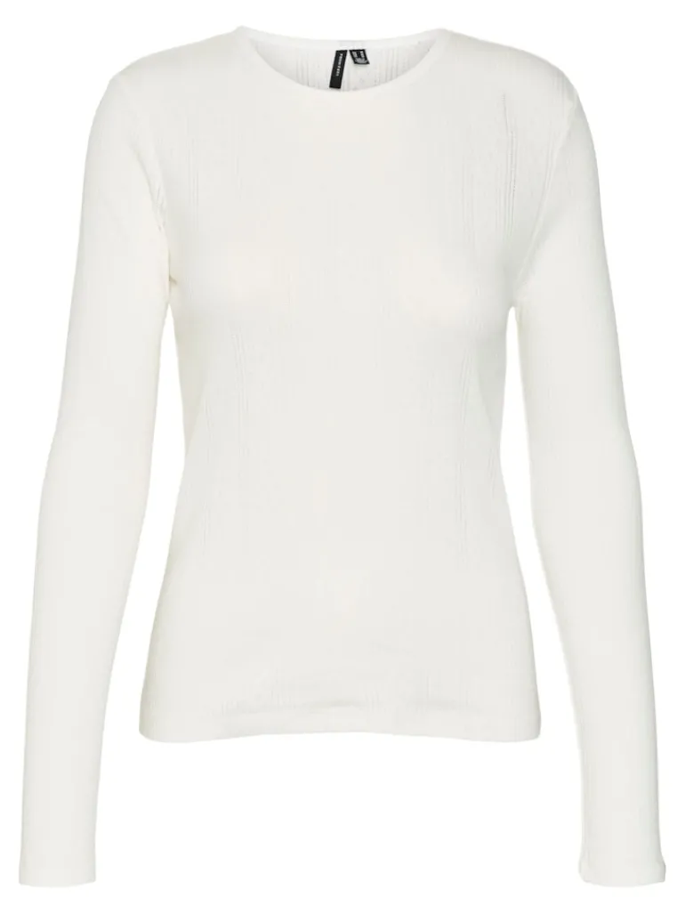 VMLISA POINTELLE LS TOP JRS NOOS snow white