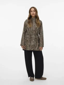 VMMALOU COATED PRINTED JACKET NOOS irish cream