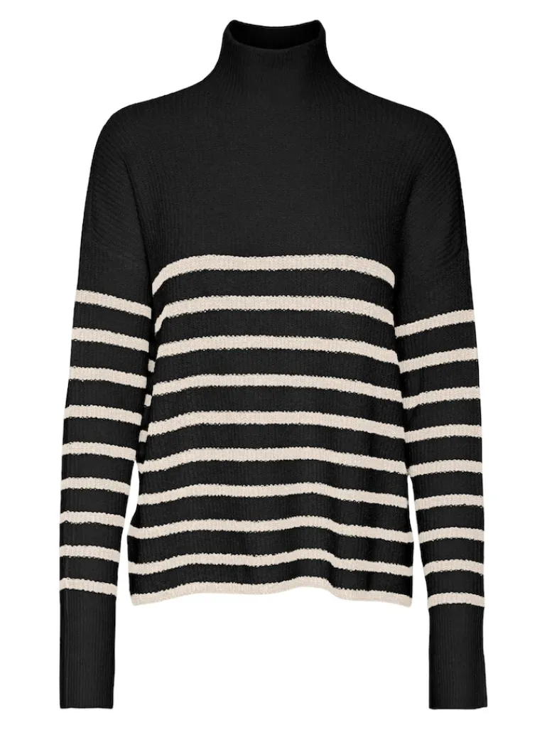 VMMARINA LS HIGHNK LONG PULLOVER GA BOO black