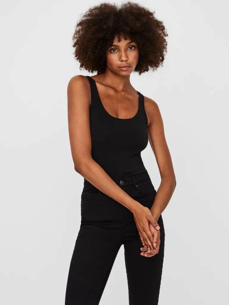 VMMAXI MY SOFT LONG TANK TOP NOOS black