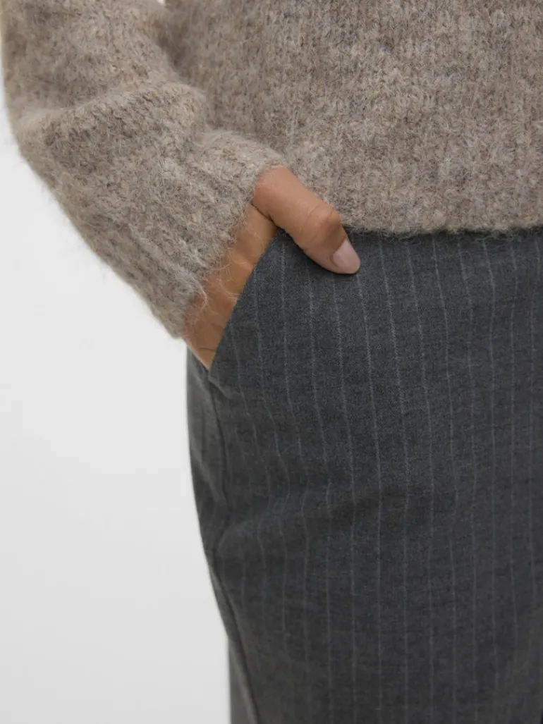 VMMAYA JOJO MW STRAIGHT PANT medium grey melange