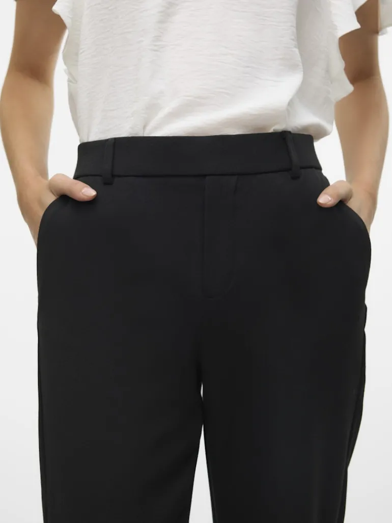 VMMAYA MW STRAIGHT SOLID PANT NOOS black
