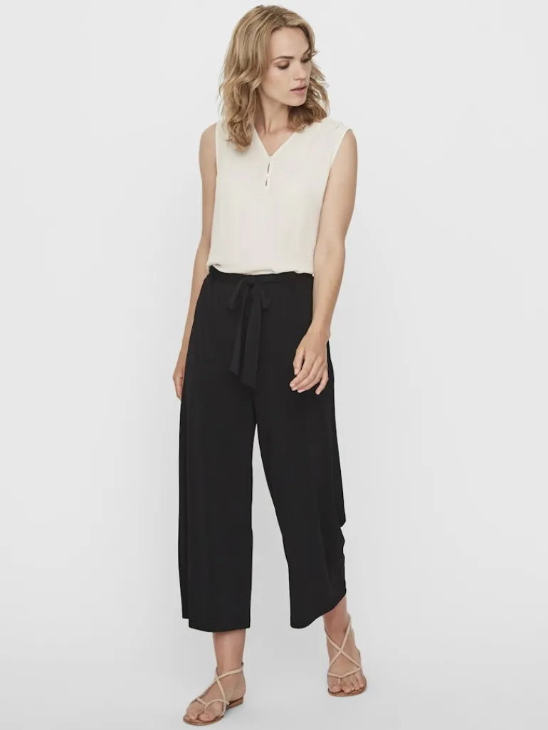 VMMILLA HR LOOSE CULOTTE PANT black