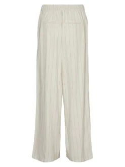 VMMINDY MW WIDE PINSTRIPE LINEN PANT oatmeal